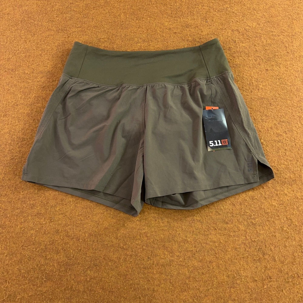 5.11 Tactical Women S Ranger Green PT-R Brooklyn 5in Snag Resistant Shorts NWT